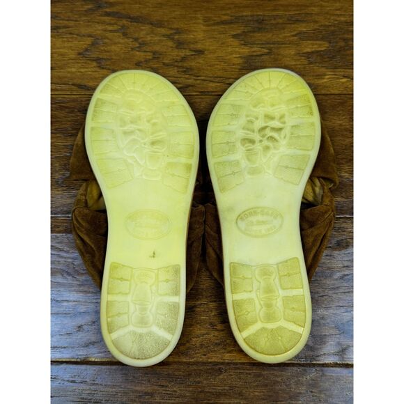 KORK-EASE Zel Suede Slide Sandals Rust Tobacco, Crossover Design, Sz 10M - Picture 5 of 5